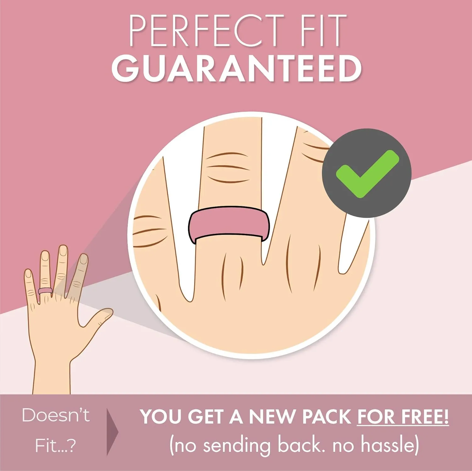 ThunderFit Laser Engraved Silicone Anniversary Rings for Her - Flexible & Comfortable Engagement Promise Rubber Ring for Women - Gifts for Women - Durable Band for Active Lifestyle or Everyday Wear