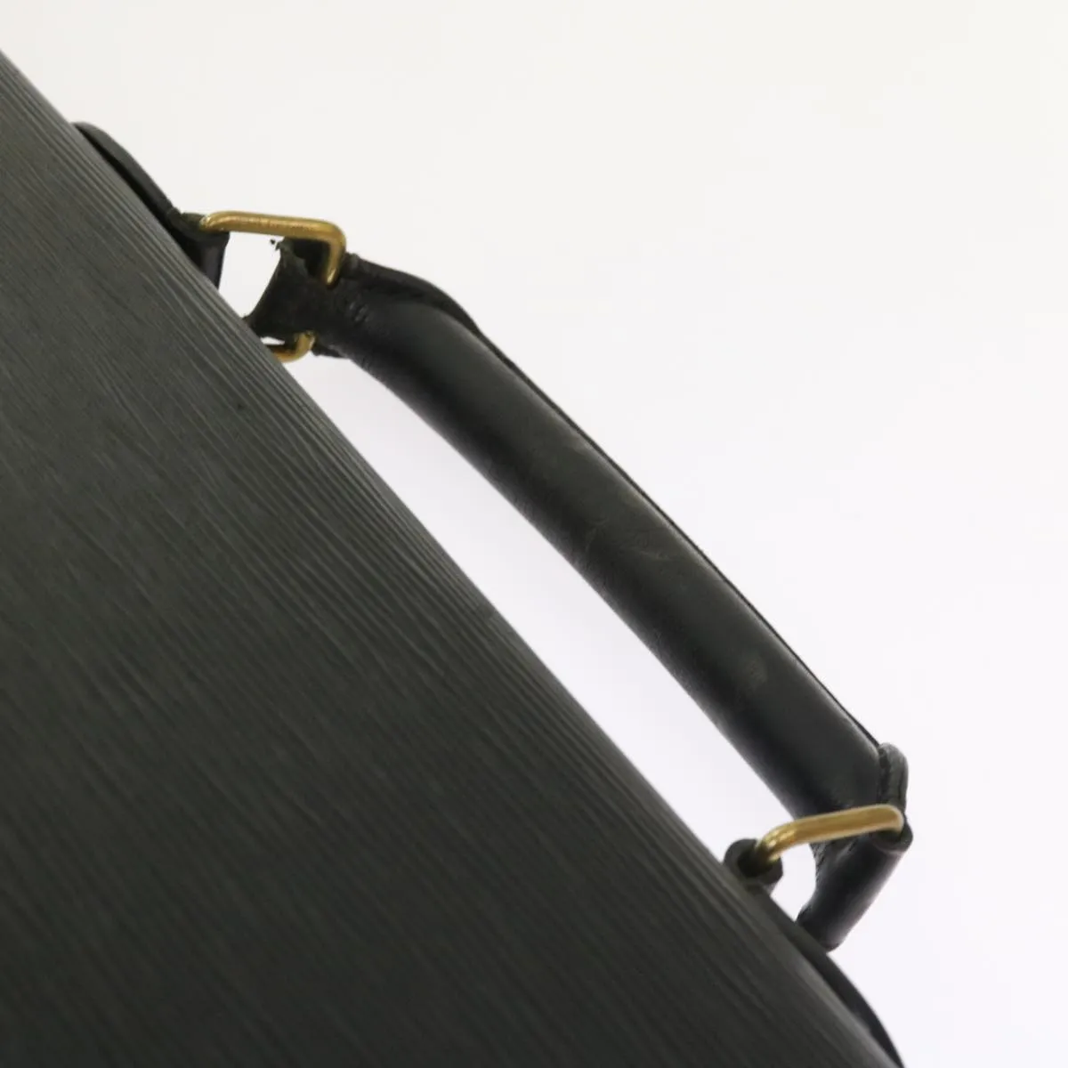 Trendy Inspired Louis Vuitton Epi Serviette Ambassador Business Bag Black M54412 Lv Auth 55373