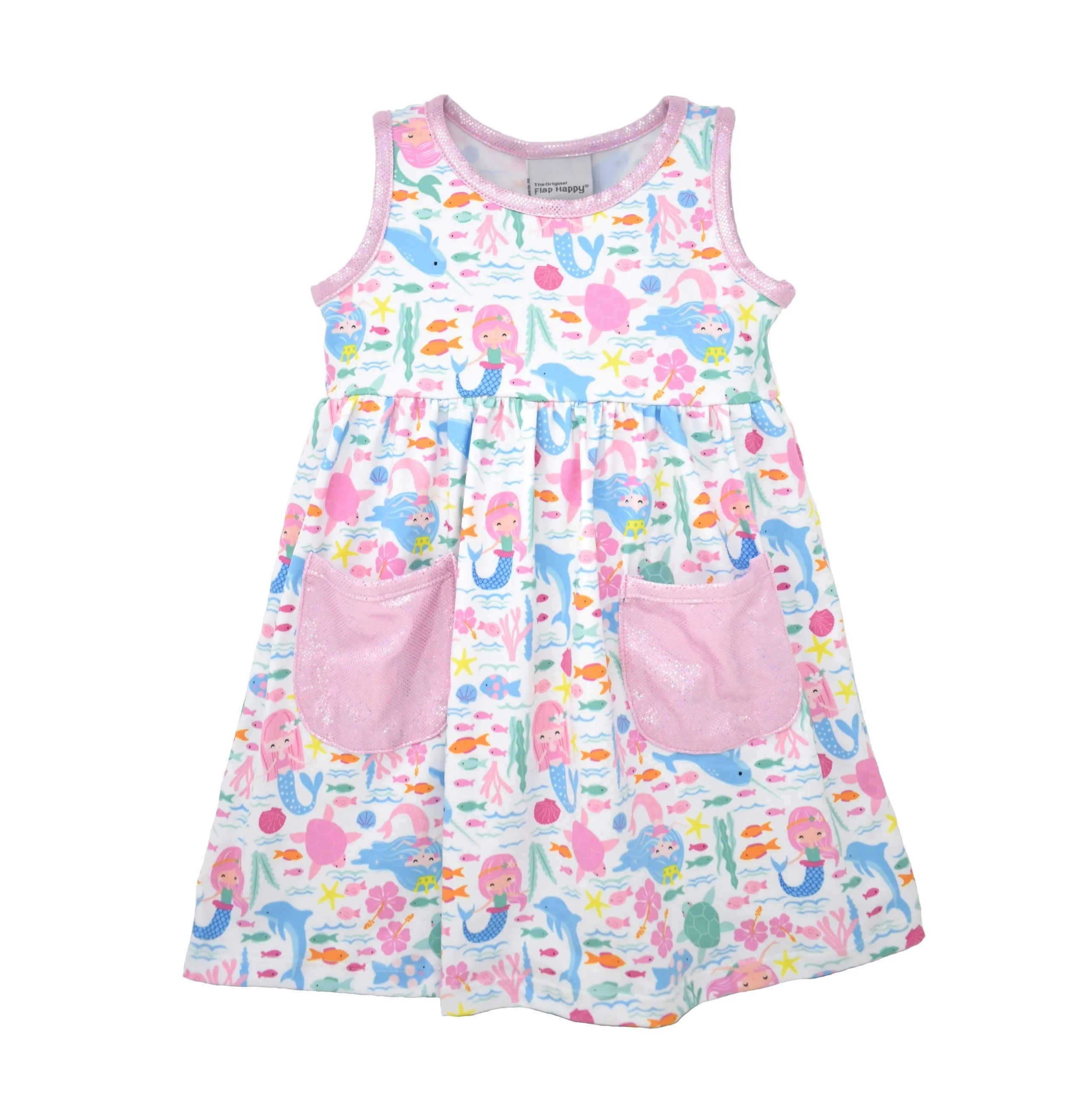 UPF 50  Dahlia Sleeveless Tee Dress - D