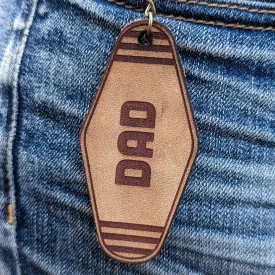 Vintage Motel Key Keychain | Dad