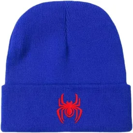 Y2k Beanie Hat for Women Men Knitted Spider Graphic Beanies Hats Caps Warm Casual Skullies Winter Beanie