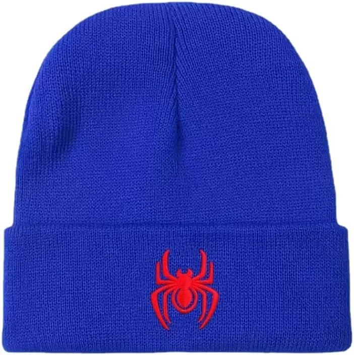 Y2k Beanie Hat for Women Men Knitted Spider Graphic Beanies Hats Caps Warm Casual Skullies Winter Beanie
