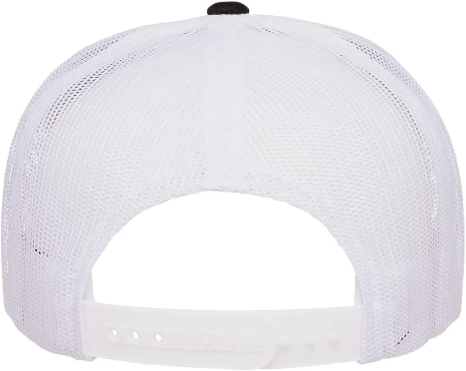 Yupoong 5-Panel YP Classic Trucker Cap | High Profile Flat Visor Snapback | OSFM | Bulk Packs Available
